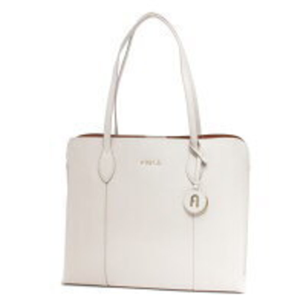 FURLA Vittoria Tote Bag Perla White Beige